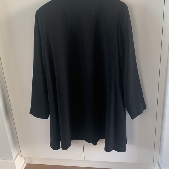 Lines Private vintage 90s style long collarless long blazer - Picture 6 of 7